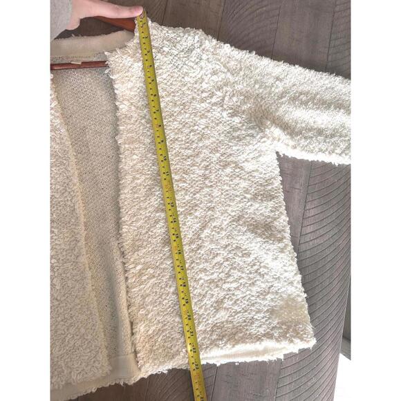 Eileen Fisher 100% Organic Cotton Textured Loop Knit Cardigan Sweater Sz Large - Picture 10 of 12